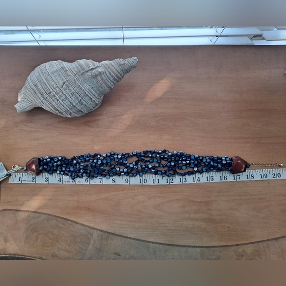 Gardinia Fresh Water Pearl Multi Strand Layer Necklace - Picture 2 of 5